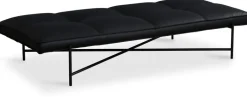 Banquette en cuir noir - HANDVÄRK