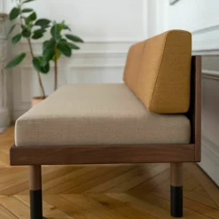 Banquette en laine beige Mid - Kann Design
