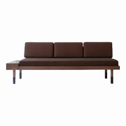 Banquette en laine bordeaux Mid - Kann Design
