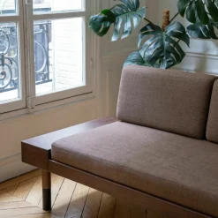Banquette en laine marron Mid - Kann Design
