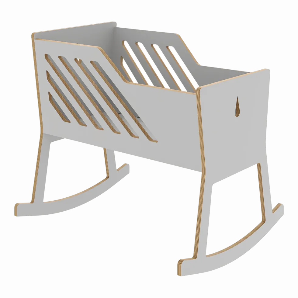 Berceau gris Tuli - Nuki Shop