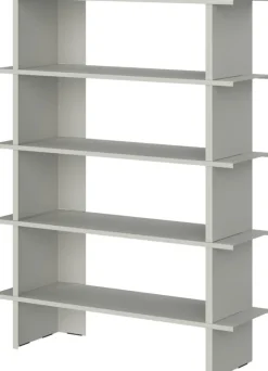 Bibliothèque en acier pebble grey 156cm Hes - noo.ma