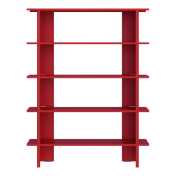 Bibliothèque en acier rouge tomate 156cm Hes - noo.ma