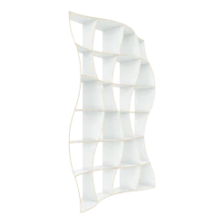 Bibliothèque en bois de bouleau blanc 246 x 165 cm Dune - Jaanus Orgusaar