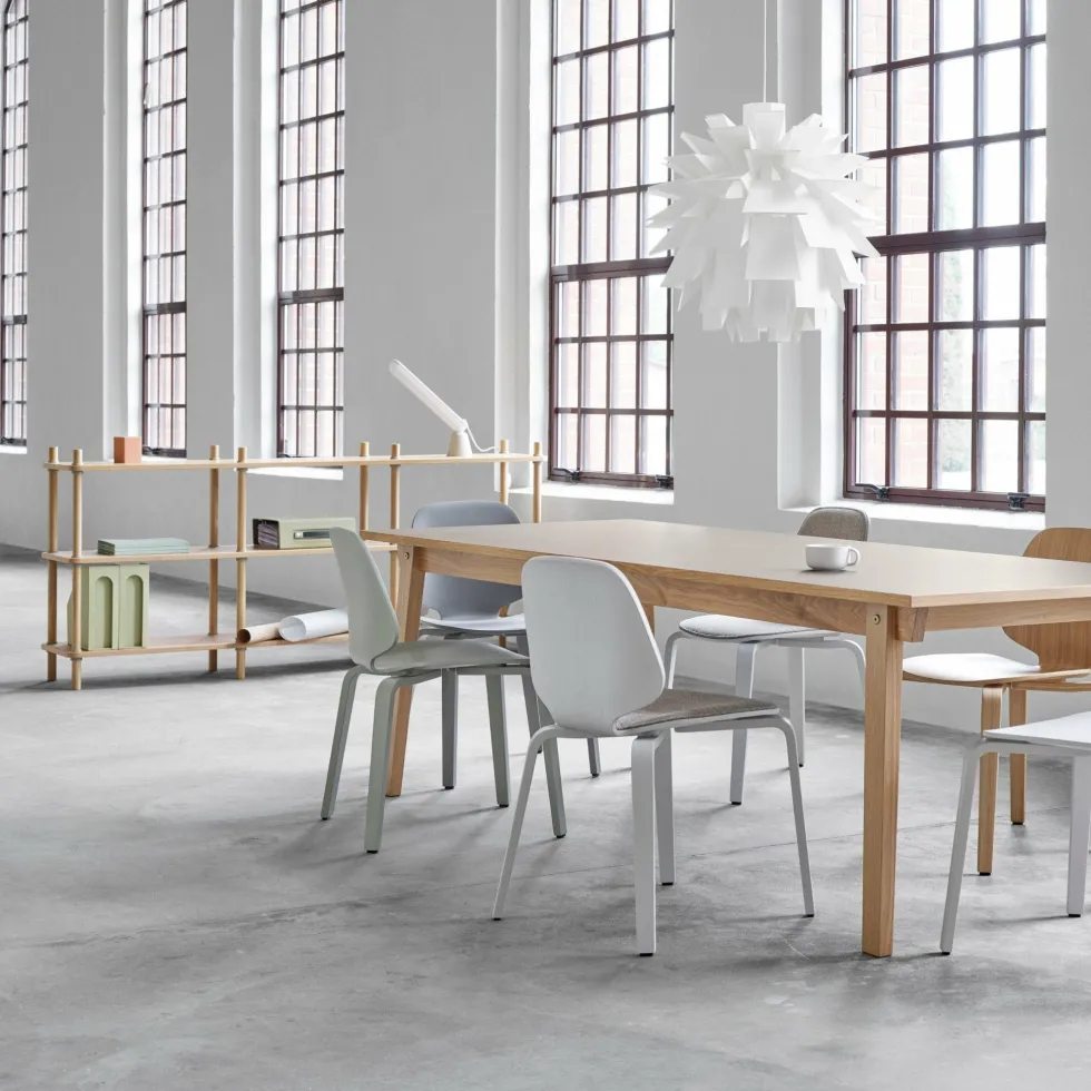 Bibliothèque en bois de chêne 3 étages Jam Oak/grey - Normann Copenhagen