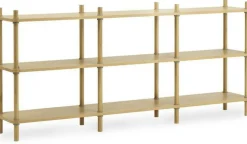 Bibliothèque en bois de chêne 3 étages Jam Oak/grey - Normann Copenhagen
