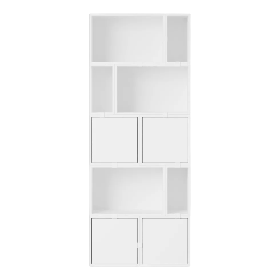 Bibliothèque en bois mdf blanc 87x218cm - Muuto