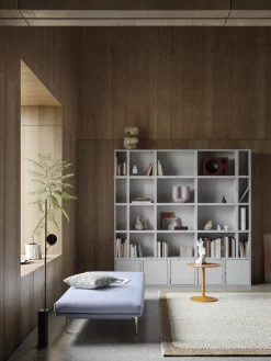 Bibliothèque en bois mdf blanc 87x218cm - Muuto