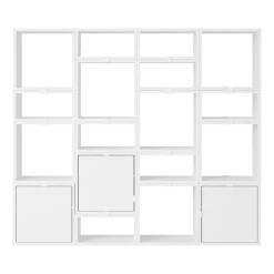 Bibliothèque en bois mdf blanc 175x153cm Stacked Configuration 4 - Muuto