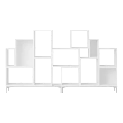 Bibliothèque en bois mdf blanc 262x148cm Stacked Configuration 3 - Muuto