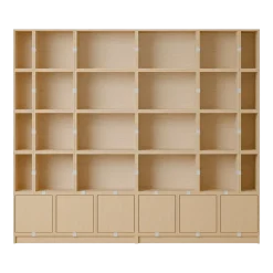 Bibliothèque en bois mdf chêne 262x228cm - Muuto