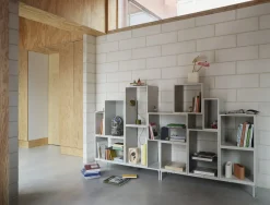 Bibliothèque en bois mdf chêne 262x148cm Stacked Configuration 3 - Muuto