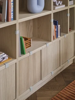 Bibliothèque en bois mdf gris 87x218cm - Muuto