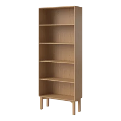 Bibliothèque en chêne huilé 200cm Silencieuse - Bolia