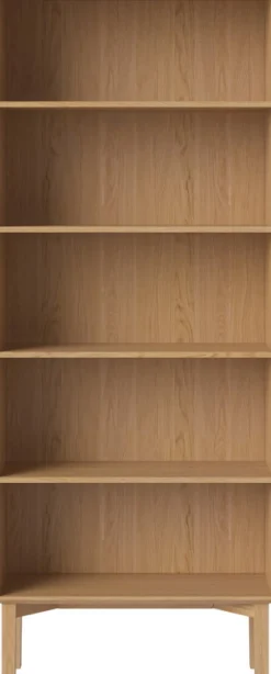 Bibliothèque en chêne huilé 200cm Silencieuse - Bolia