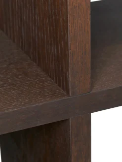 Bibliothèque en chêne naturel laqué teinté foncé 122,5x141cm Kona - Ferm Living