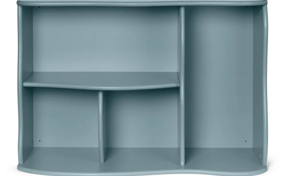 Bibliothèque en mdf bleu 95cm Slope - Ferm living