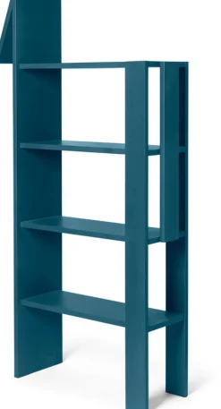 Bibliothèque en mdf bleu foncé Giraffe - Ferm living