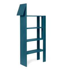 Bibliothèque en mdf bleu foncé Giraffe - Ferm living