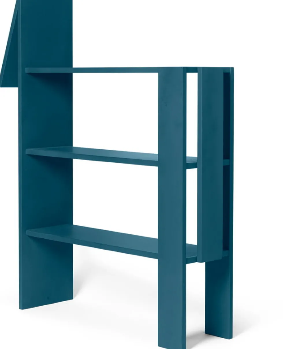 Bibliothèque en mdf bleu foncé Horse - Ferm living