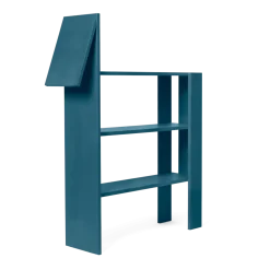Bibliothèque en mdf bleu foncé Horse - Ferm living