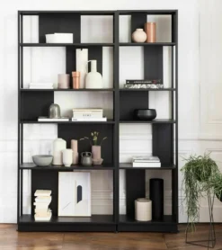 Bibliothèque en métal noir 90 cm Arlequin - Resistub