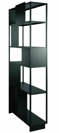 Bibliothèque en métal noir 120 cm Arlequin - Resistub
