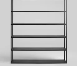 Bibliothèque en métal noir 150x180cm Hyller - Custom form