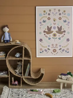 Bibliothèque éléphant en fibres naturelles Elmar - Bloomingville Mini