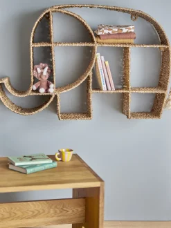 Bibliothèque éléphant en fibres naturelles Elmar - Bloomingville Mini