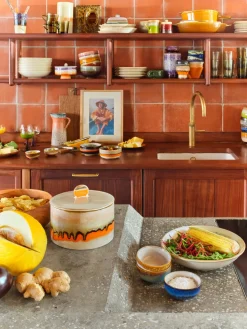 Bocal à biscuits en céramique Vaisselle 70's- HKliving