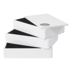 Boite de rangement en bois MDF blanche - Umbra