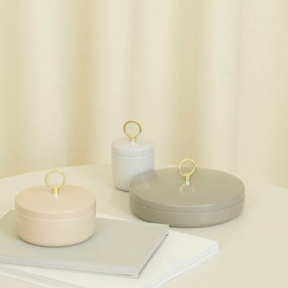 Boite en acier gris clair S Ring gris clair - Normann Copenhagen