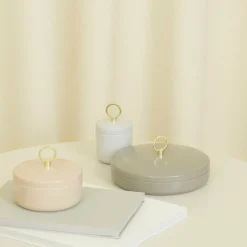 Boite en acier sable M Ring Sand - Normann Copenhagen
