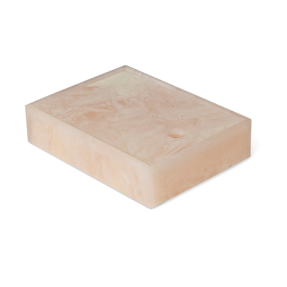 Boite en résine rose 15x20x4,9cm Mist - Ferm living