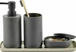 Boite ronde avec couvercle en porcelaine gris foncé Cose - Serax