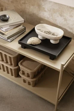 2 Boites de rangement M avec couvercle Paper Pulp - Ferm Living