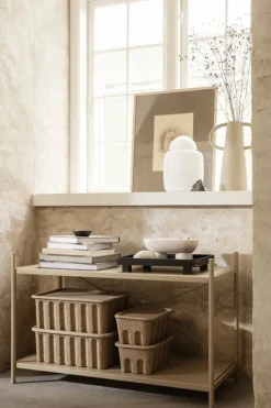 2 Boites de rangement M avec couvercle Paper Pulp - Ferm Living