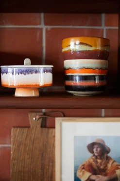Bol à bonbons en céramique mauve Vaisselle 70's - HKliving