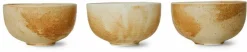 Bol en porcelaine crème et marron 250ml Rustique - HKLIVING