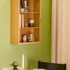 Bol en verre Bonbon vert/brun moyen - Hübsch