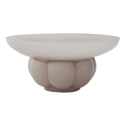 Bol en verre rose pâle 33x15cm Uva - AYTM