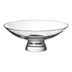 Bol à pied en verre transparent 22cm Silhouette - Nude Glass