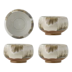 4 Bols en grès marron12x7,5cm Jade - Bloomingville