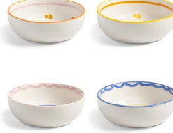 4 bols en porcelaine colorée Boavista - &Klevering