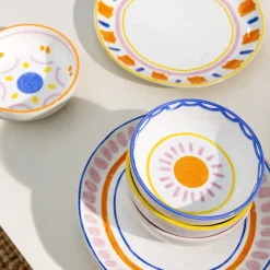 4 bols en porcelaine colorée Boavista - &Klevering