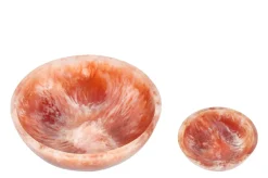 2 bols en résine rubis et crème Rih - Versmissen