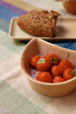 Bol à tapas en grès beige Shell Speckled - HKLIVING