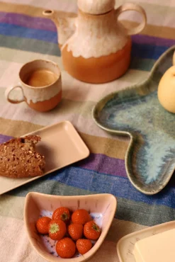 Bol à tapas en grès beige Shell Speckled - HKLIVING