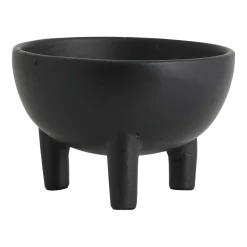 Bol trois pieds noir 13 cm Lamu - Nordal